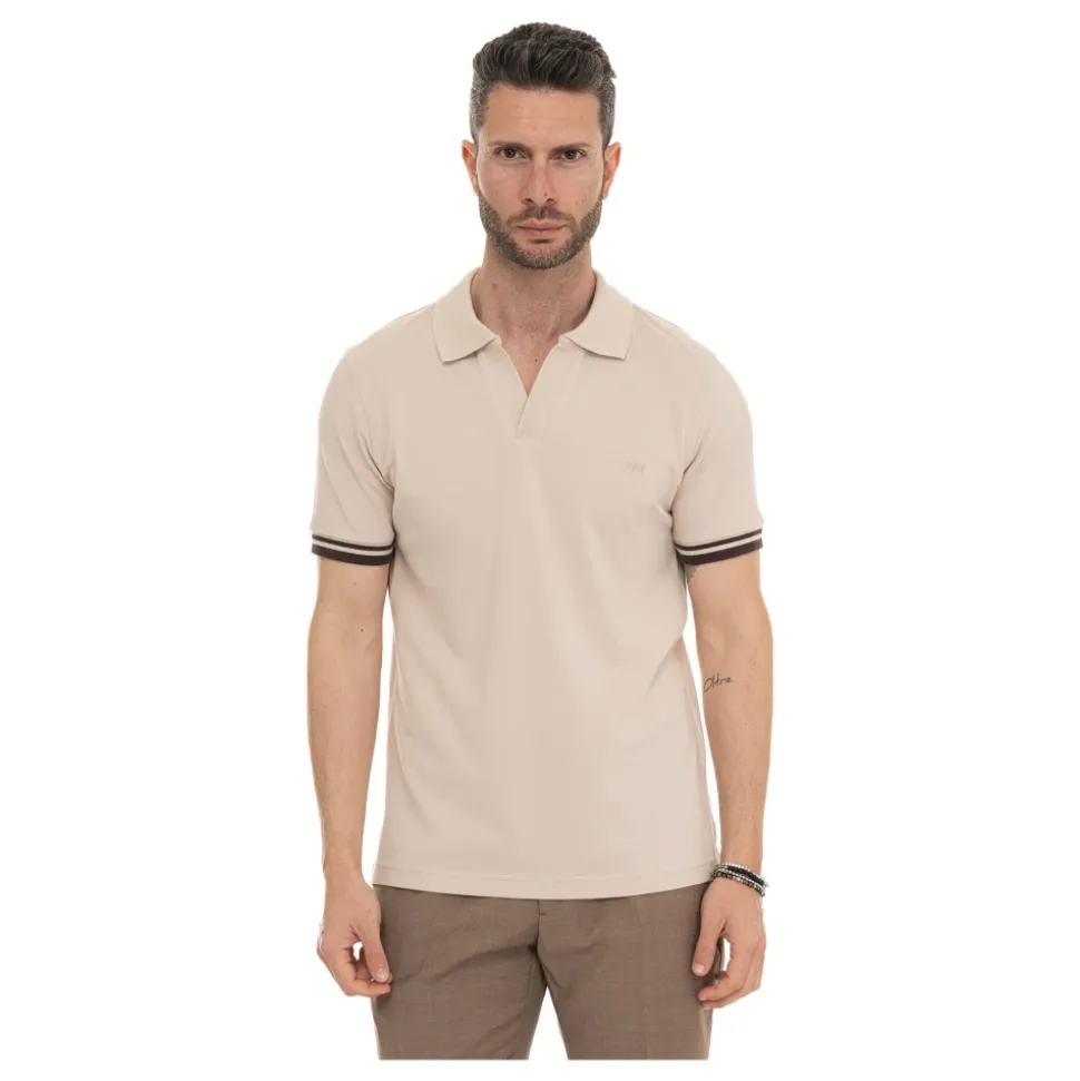 Buttonless Polo Shirt
