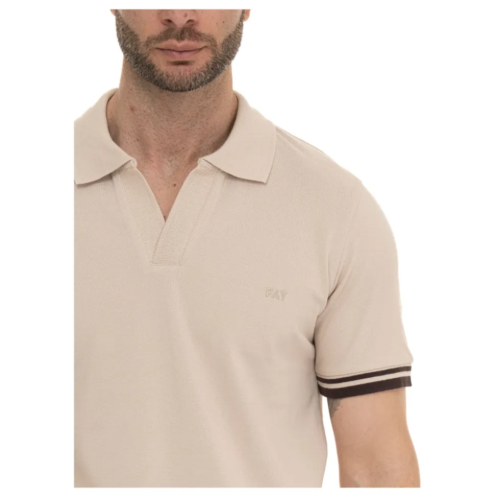 Buttonless Polo Shirt