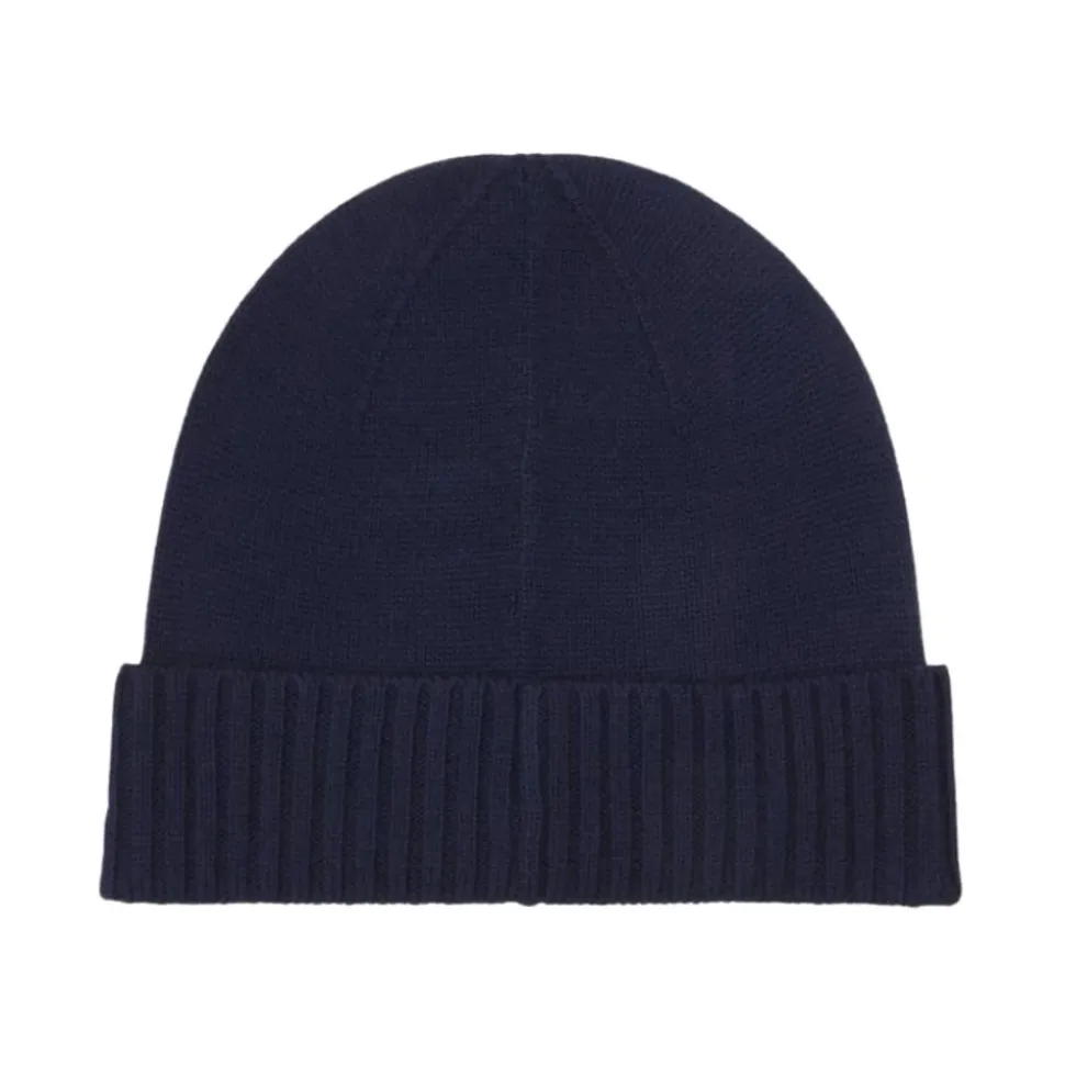 Cable-knit Wool Beanie – Folded Rib Cuff