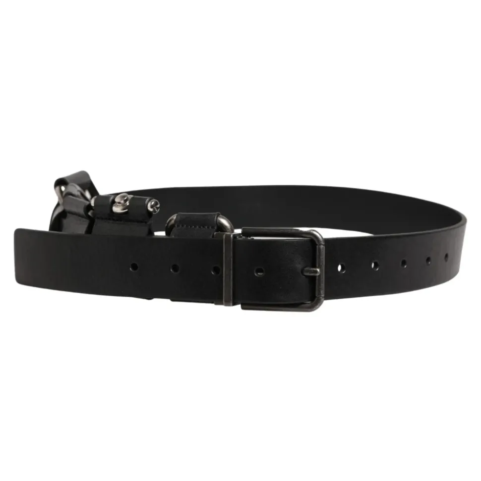 Calf Leather Metal Buckle Belt