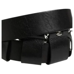 Calf Leather Metal Buckle Belt
