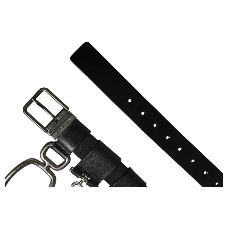 Calf Leather Metal Buckle Belt