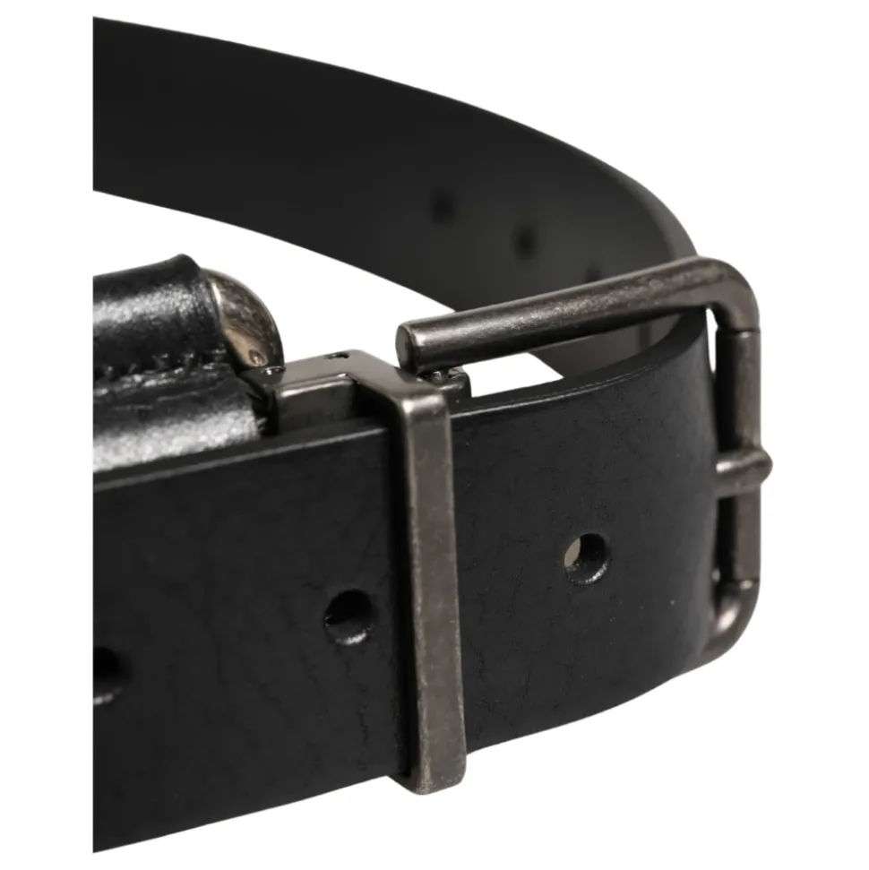 Calf Leather Metal Buckle Belt