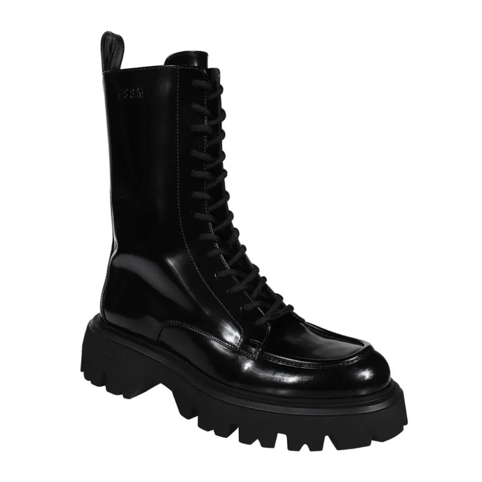 Calf Leather Round Toeline Boots
