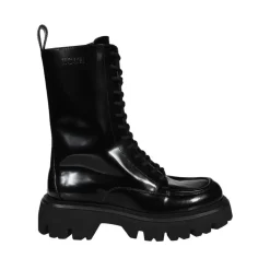 Calf Leather Round Toeline Boots