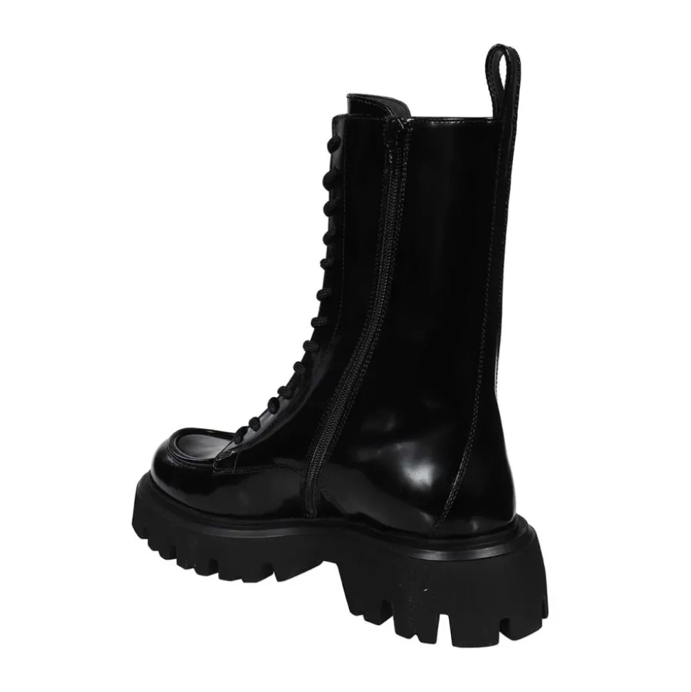 Calf Leather Round Toeline Boots