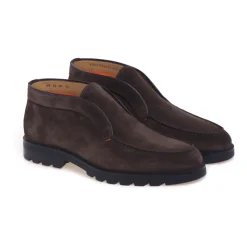 Calf-suede Almond-toe Loafer