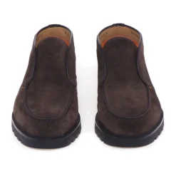 Calf-suede Almond-toe Loafer