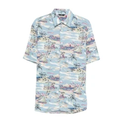 Camicia con stampa mezza maniche