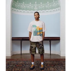 Camo Cargo Shorts with Astro Helmet