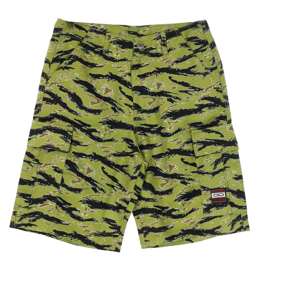 Camouflage Cargo Shorts with Multiple Pockets