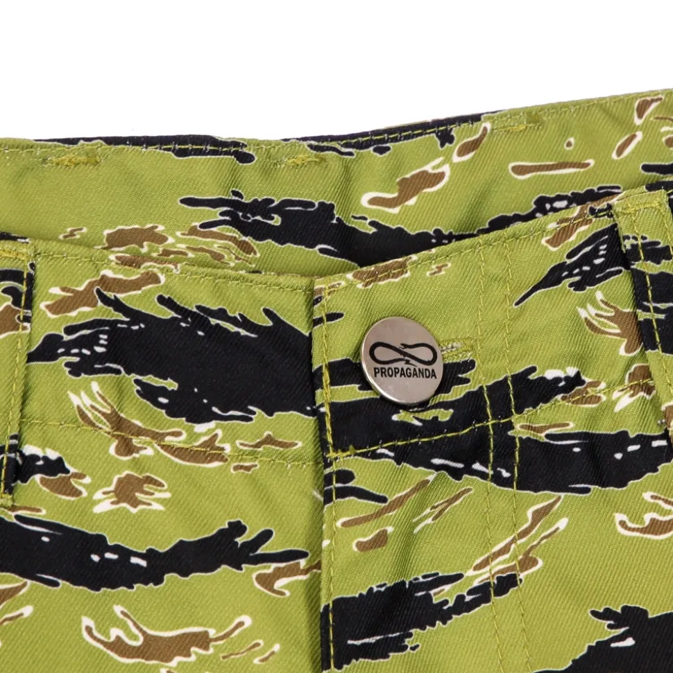 Camouflage Cargo Shorts with Multiple Pockets