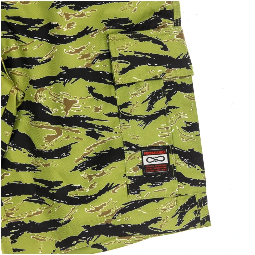 Camouflage Cargo Shorts with Multiple Pockets