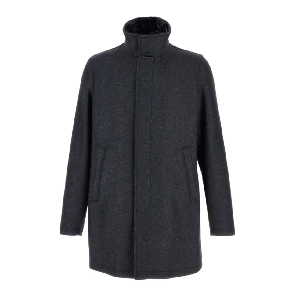 Carcoat In Easy Wool And Light Faux Fur