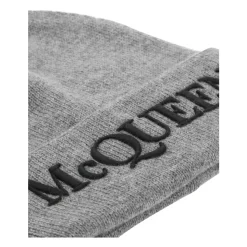 Cashmere Beanie Hat in Grey