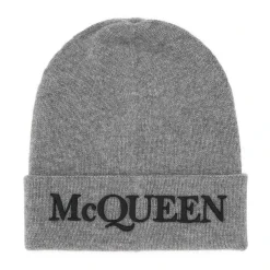 Cashmere Beanie Hat in Grey