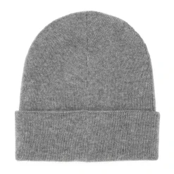 Cashmere Beanie Hat in Grey