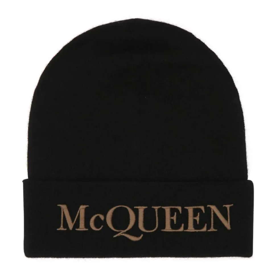Cashmere Black Beanie Hat
