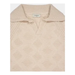 Cashmere Long Sleeve V-Neck Polo