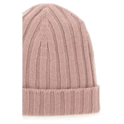 Cashmere Ribbed Pink Hat