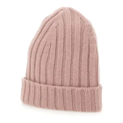Cashmere Ribbed Pink Hat