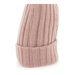 Cashmere Ribbed Pink Hat