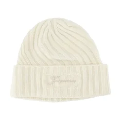 Cashmere White Beanie Hat