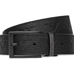 Casual Black Leather Belt