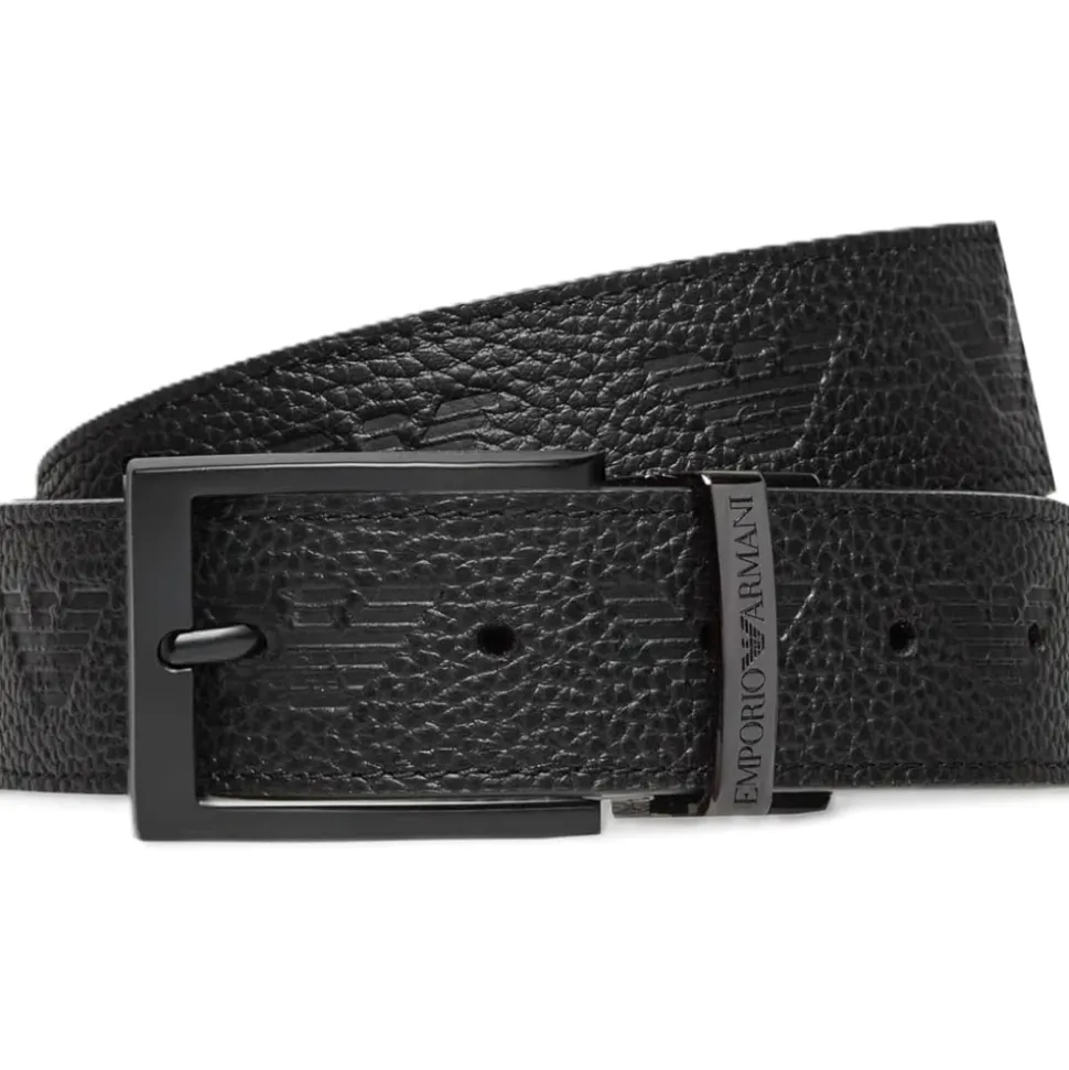Casual Black Leather Belt