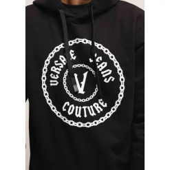 Chain Hoodie Men Black/White