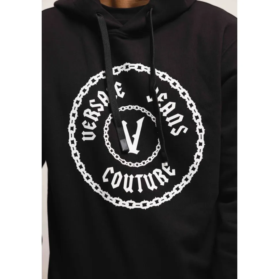 Chain Hoodie Men Black/White