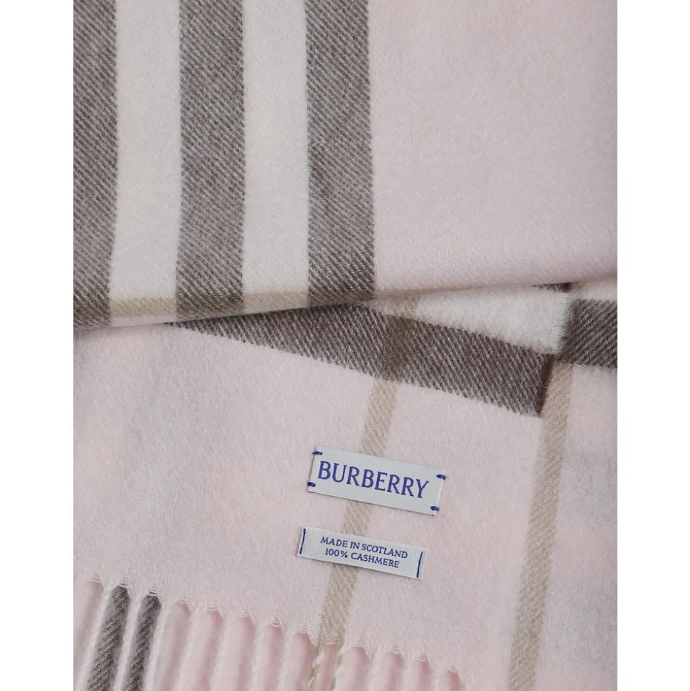 Check Cashmere Scarf