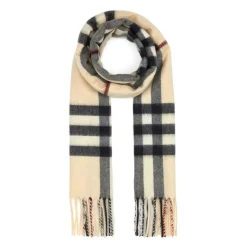 Check Cashmere Scarf