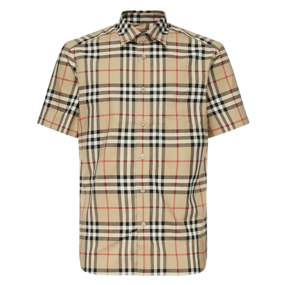 Checked Short-sleeved Shirt