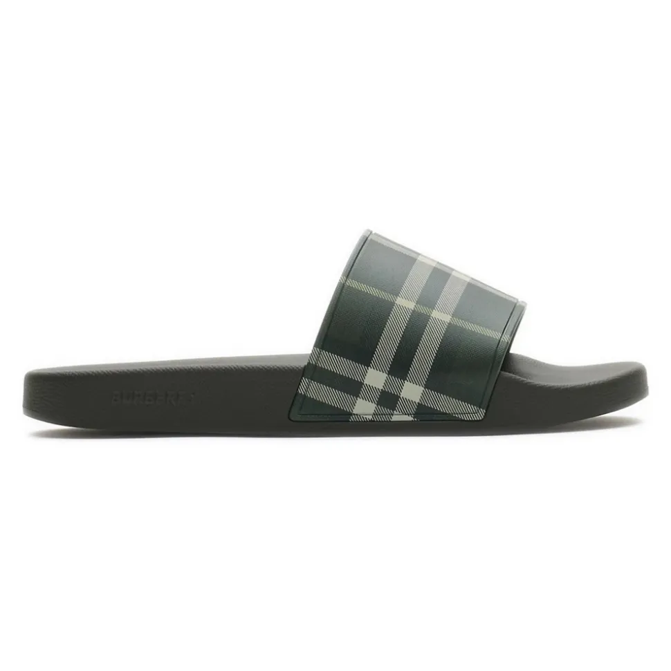 Checked Slip-on Slides