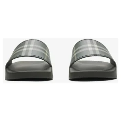 Checked Slip-on Slides