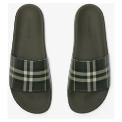 Checked Slip-on Slides