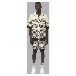 Checkered Mesh Shirt