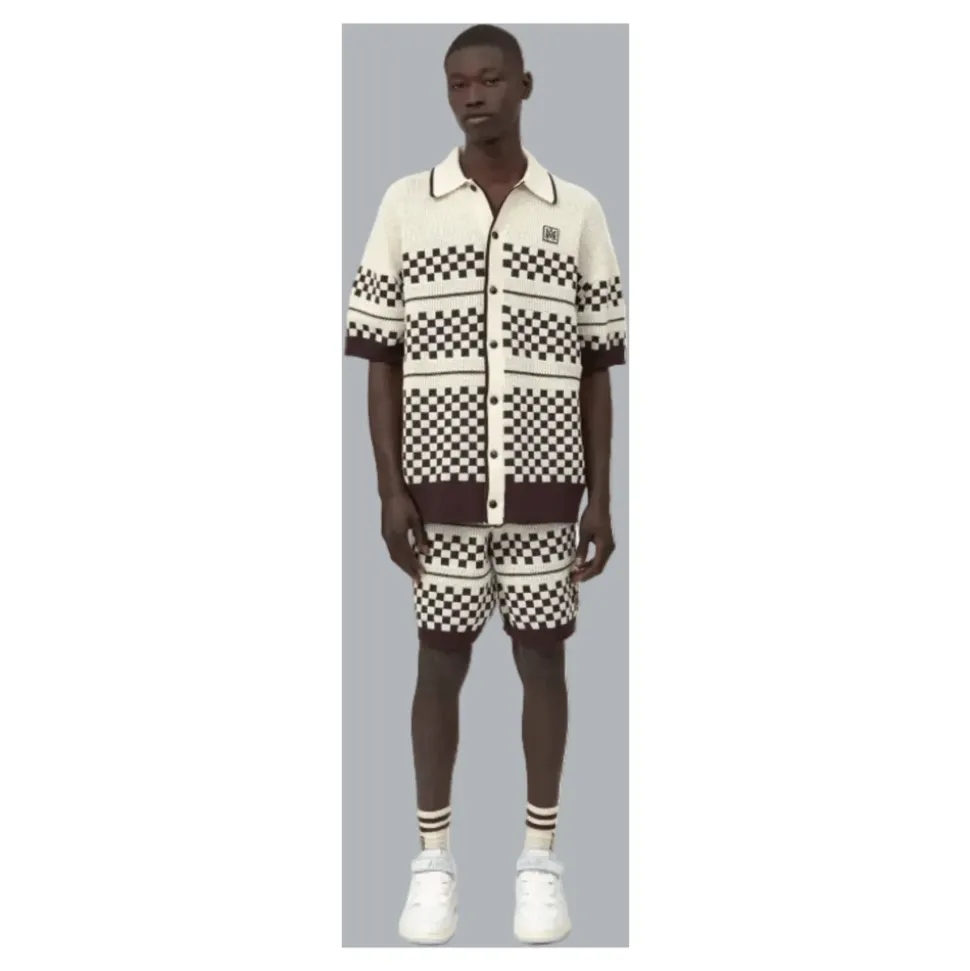 Checkered Mesh Shirt