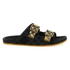 Check Suede Urchin Sandals