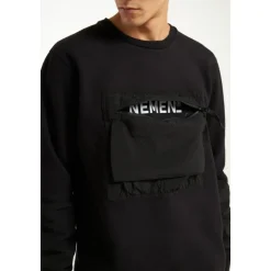 Chest Pocket Sweatshirt Ink Black