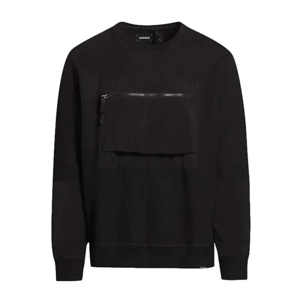 Chest Pocket Sweatshirt Ink Black
