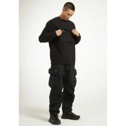 Chest Pocket Sweatshirt Ink Black