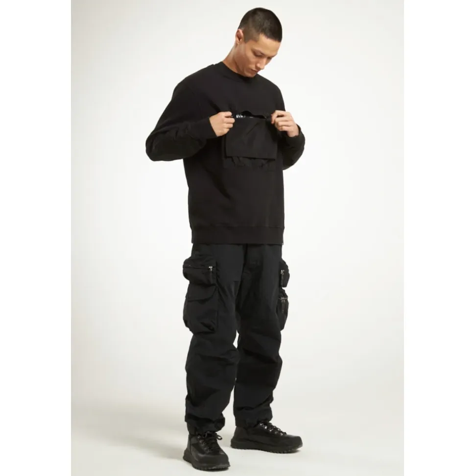 Chest Pocket Sweatshirt Ink Black