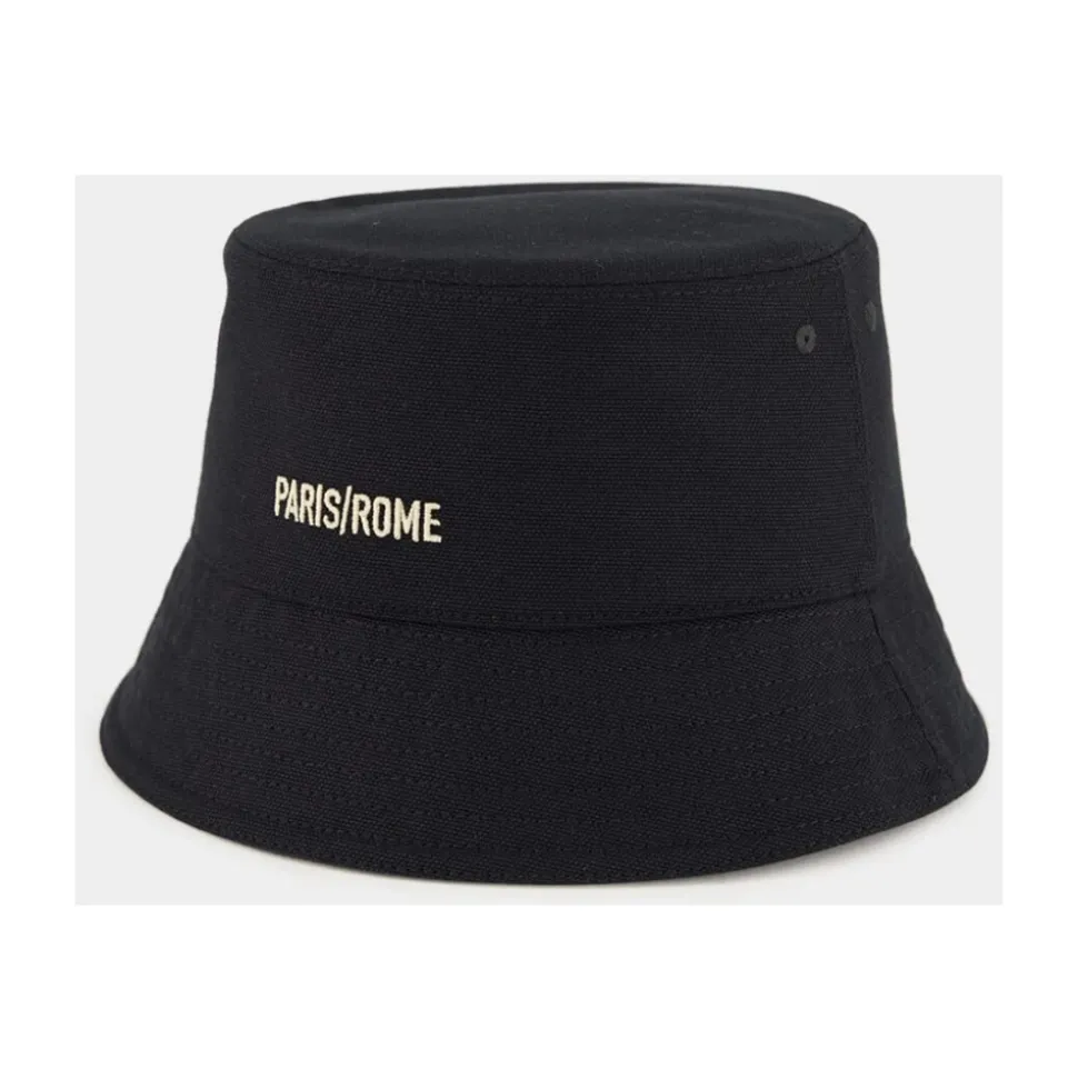 Chez Cotton Bucket Hat With Embroidery