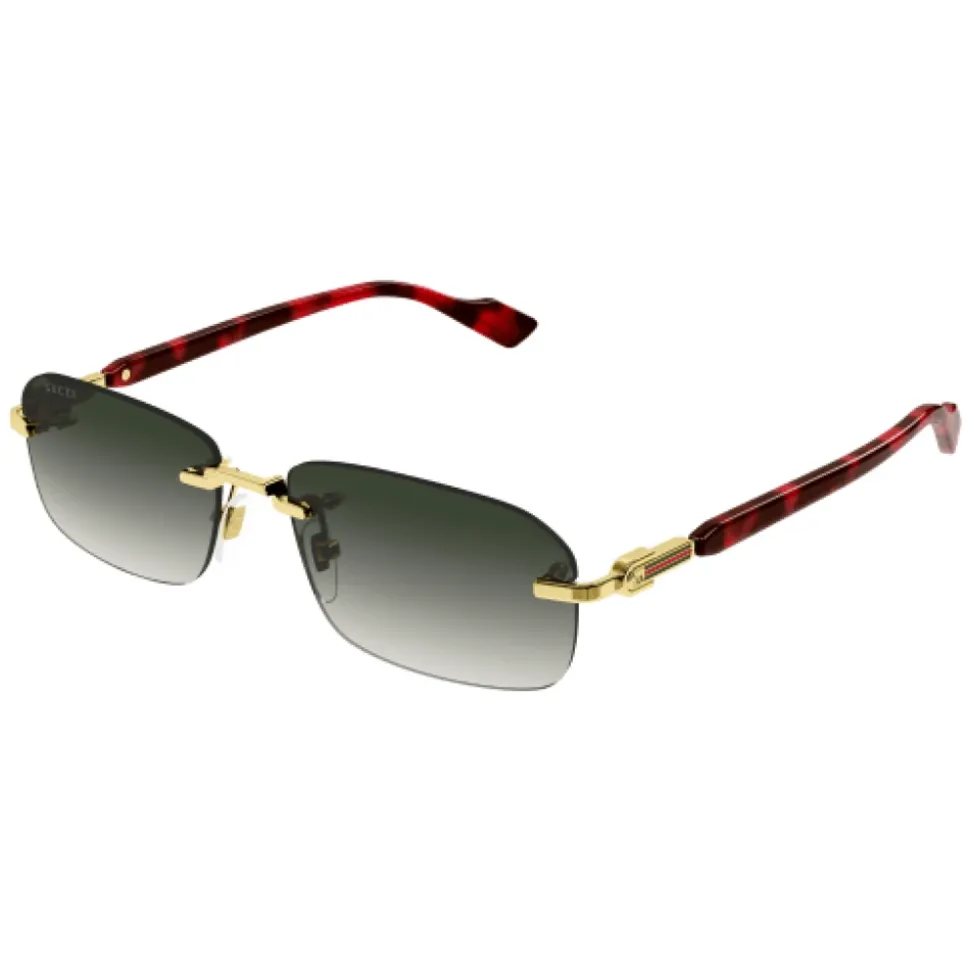 Chic Rimless Gold Sunglasses