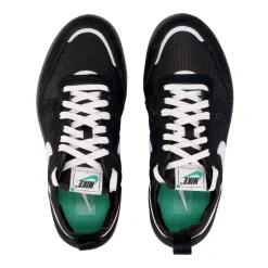 City Black Sneakers with Green Accents