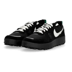 City Black Sneakers with Green Accents