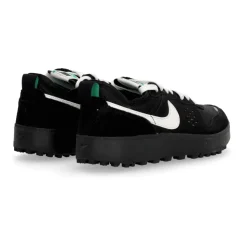 City Black Sneakers with Green Accents