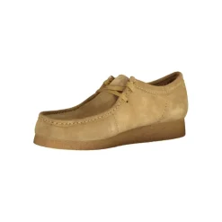 Clarks Beige Suede Mens Sneaker